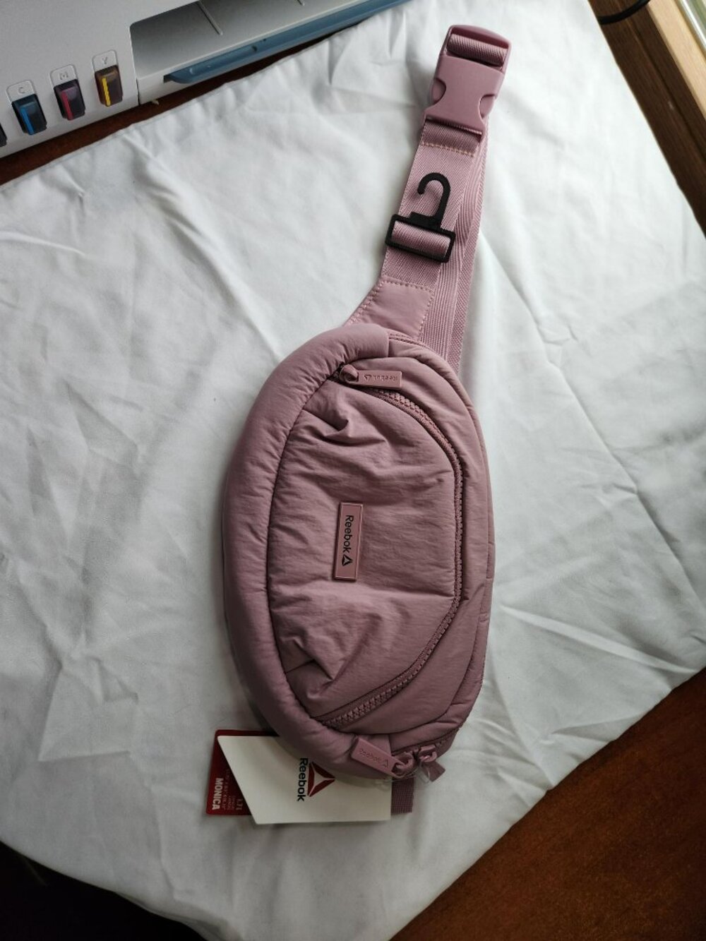 NWT Reebok Monica Belt Bag Blush Pink Waist Pack Crossbody Bag